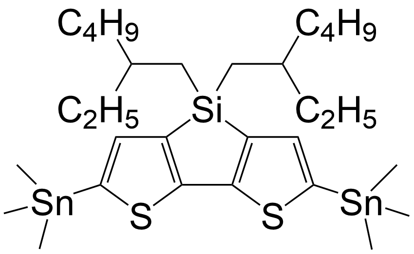 4,4'-双(2-乙基己酯 )-5,5'-双(三甲基锡)-噻吩[3,2-B:2,3-D]硅杂环戊二烯/1089687-06-8